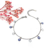 Silver Crystal Evil Eye Bracelet