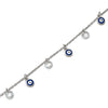 Silver Crystal Evil Eye Bracelet
