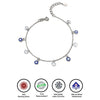 Silver Crystal Evil Eye Bracelet