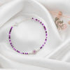 Silver Purple Heart Twinkle Bracelet