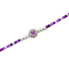 Silver Purple Heart Twinkle Bracelet