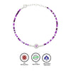 Silver Purple Heart Twinkle Bracelet