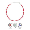 Silver Red Twinkle Bracelet