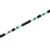 Silver Teal Blue Twinkle Bracelet