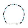 Silver Teal Blue Twinkle Bracelet