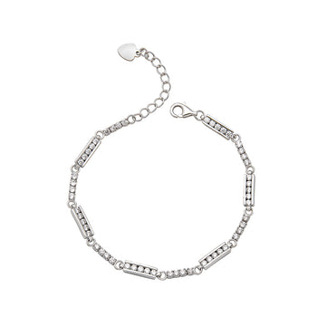 Silver Interlinked Bracelet