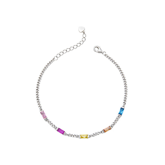 Silver Multicolor Bracelet