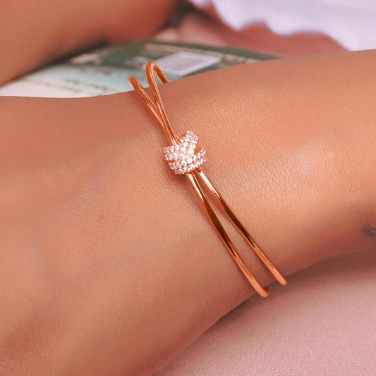 Rose Gold Knot Kada