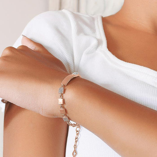 Rose Gold Belt Bracelet