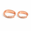 Rose Gold Love Path Couple Rings