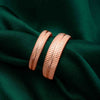 Rose Gold Love Path Couple Rings