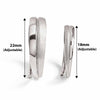Silver Love Band Couple Rings