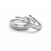 Silver Love Band Couple Rings