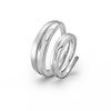 Silver Love Band Couple Rings