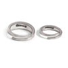 Silver Love Band Couple Rings