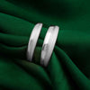 Silver Love Band Couple Rings