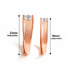 Rose Gold Modern Love Couple Rings