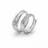 Silver Young Love Couple Rings