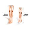 Rose Gold Young Love Couple Rings