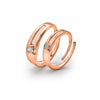 Rose Gold Young Love Couple Rings