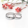 Silver Forever Linked Couple Rings