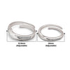 Silver Forever Linked Couple Rings