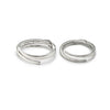 Silver Forever Linked Couple Rings