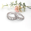 Silver Embraced Couple Rings