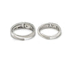 Silver Embraced Couple Rings