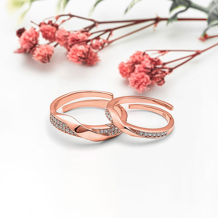 1.20 CT Round Cut Diamond Rose Gold Over On 925 Sterling Silver Trio B –  atjewels.in