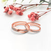Rose Gold Forever Linked Couple Rings
