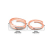 Rose Gold Forever Linked Couple Rings