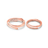 Rose Gold Forever Linked Couple Rings