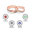 Rose Gold Forever Linked Couple Rings