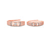 Rose Gold Embraced Couple Rings