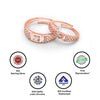 Rose Gold Embraced Couple Rings