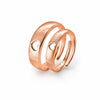 Rose Gold Better Half Couple Rings