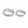 Silver Love Path Couple Rings