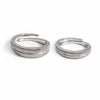 Silver Love Path Couple Rings