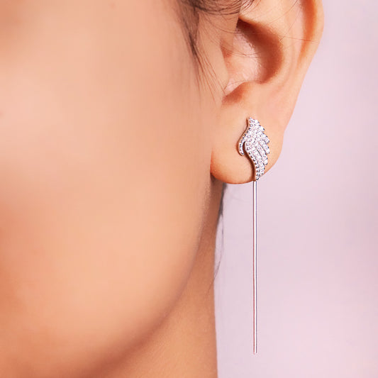 Silver Fly High Earrings