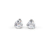 Silver Solitaire Dream 8 mm Earrings