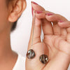 Silver Black Sky Earrings