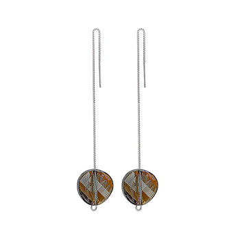 Silver Black Sky Swarovski Earrings
