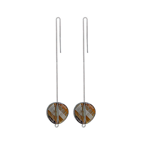 Silver Black Sky Swarovski Earrings