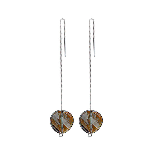Silver Black Sky Earrings