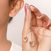 Silver Butterfly Slay Earrings