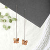 Silver Butterfly Slay Earrings