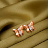 Rose Gold Flutter Earrings