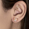 Rose Gold Flutter Earrings
