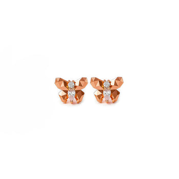 Rose Gold Flutter Earrings